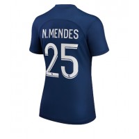 Paris Saint-Germain Nuno Mendes #25 Fußballbekleidung Heimtrikot Damen 2022-23 Kurzarm